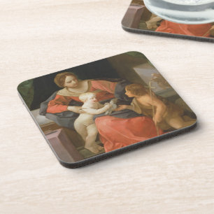 Madonna und Kind mit Johannes der Baptist Getränkeuntersetzer