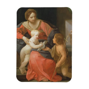 Madonna und Kind mit Johannes der Baptist Magnet