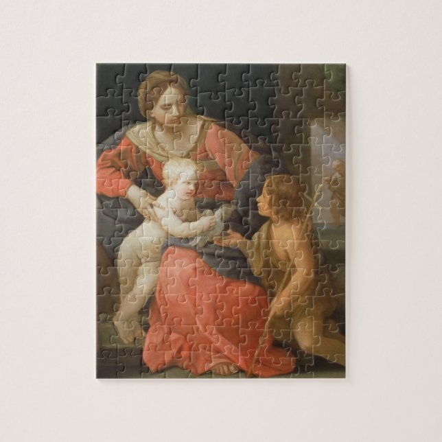 Madonna und Kind mit Johannes der Baptist Puzzle (Vertikal)