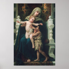 Madonna und Kind mit John the Baptist Poster