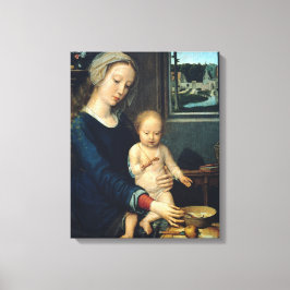 Madonna und Kind mit Milchsuppe - Gerard David Leinwanddruck