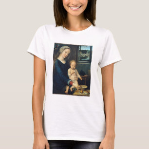Madonna und Kind mit Milchsuppe - Gerard David - T-Shirt