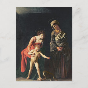 Madonna und Kind mit Schlange, 1605 Postkarte
