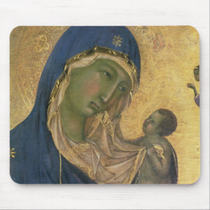 Madonna und Kind mit SS. Dominic und Aurea Mousepad