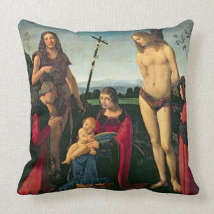 Madonna und Kind mit SS. Johannes der Täufer und Kissen