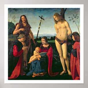 Madonna und Kind mit SS. John the Baptist and Se Poster