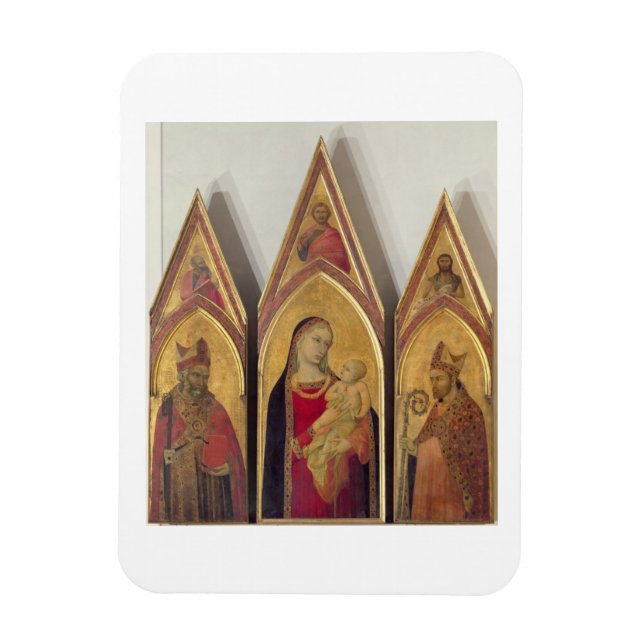 Madonna und Kind mit SS. Nicholas und Proculus, Magnet (Vertikal)