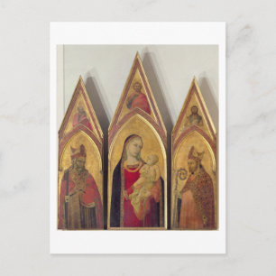 Madonna und Kind mit SS. Nicholas und Proculus, Postkarte