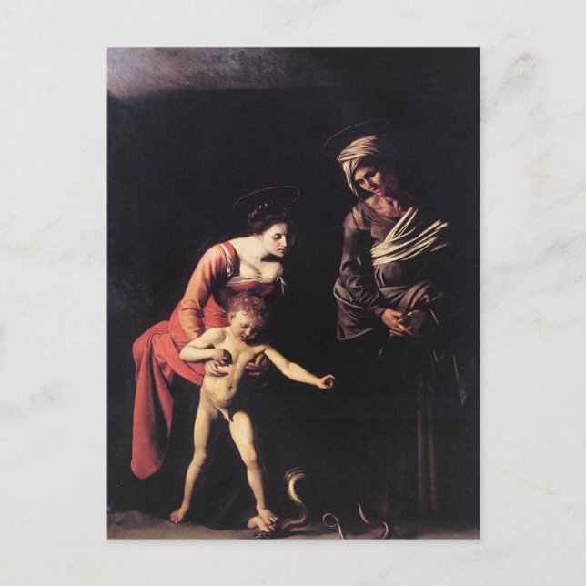 'Madonna und Kind mit St. Anne' Postkarte (Vorderseite)