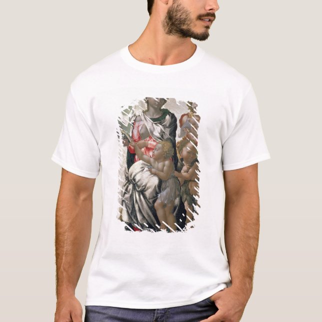 Madonna und Kind mit St. John, c.1495 T-Shirt (Vorderseite)