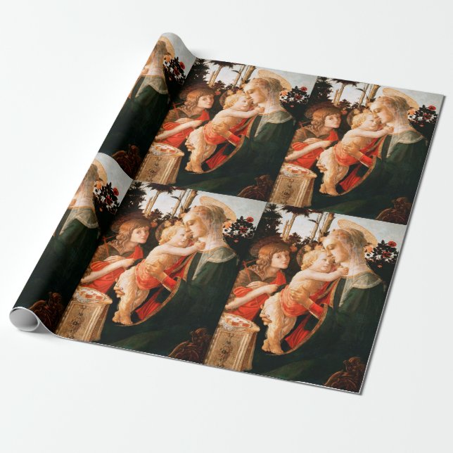 Madonna und Kind mit St. John the Baptist Geschenkpapier (Ungerollt)