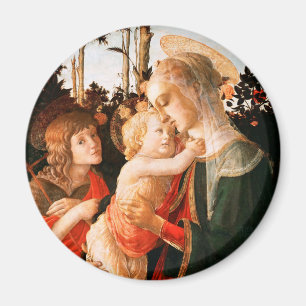 Madonna und Kind mit St. John the Baptist Magnet
