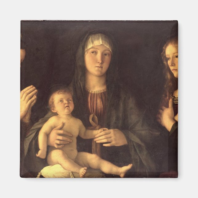 Madonna und Kind mit St. Mary Magdalene und St. Magnet (Vorne)