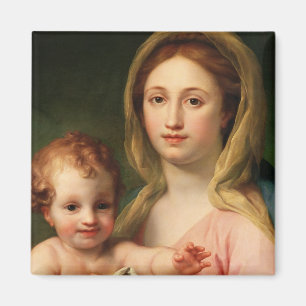 Madonna und Kind mit zwei Engeln, 1770-73 Magnet