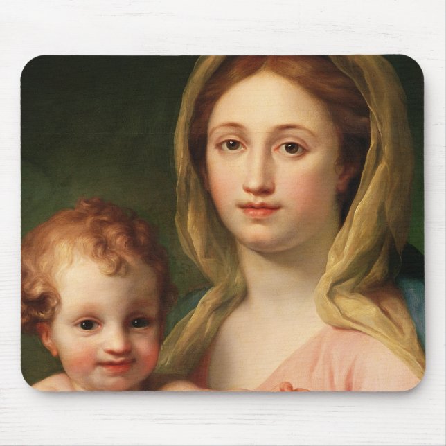 Madonna und Kind mit zwei Engeln, 1770-73 Mousepad (Vorne)