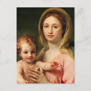 Madonna und Kind mit zwei Engeln, 1770-73 Postkarte