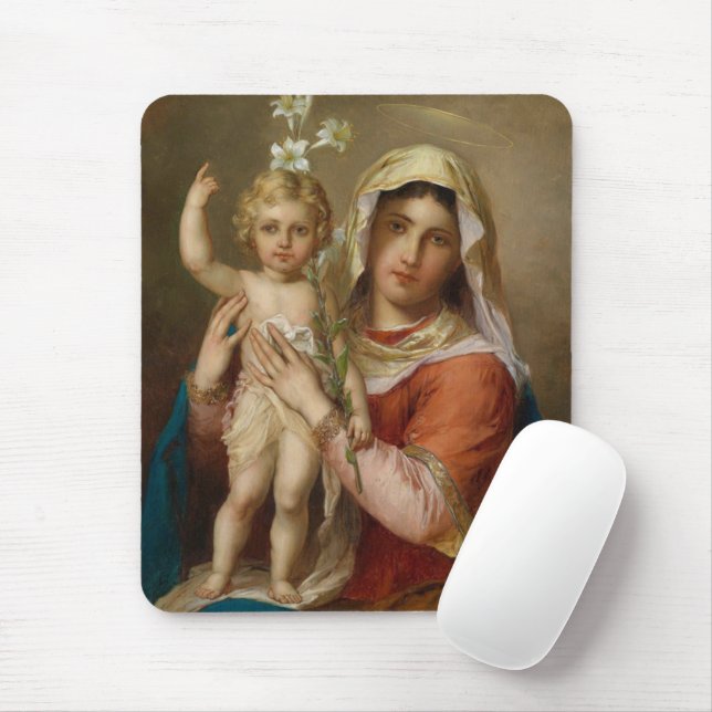 Madonna und Kind Mousepad (Mit Mouse)