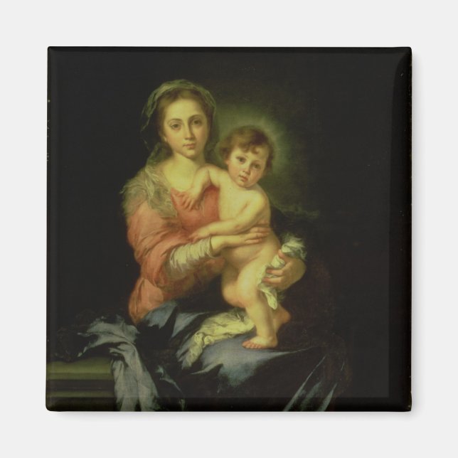 Madonna und Kind nach 1638 Magnet (Vorne)