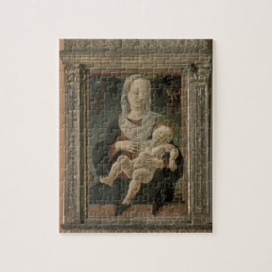 Madonna und Kind (Öl auf Platte) Puzzle