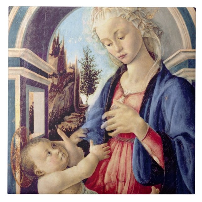 Madonna und Kind (Platte) 2 Fliese (Vorderseite)