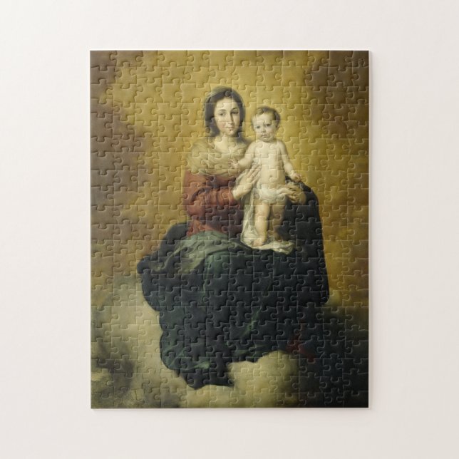 Madonna und Kind, Puzzle der bildenden Künste (Vertikal)