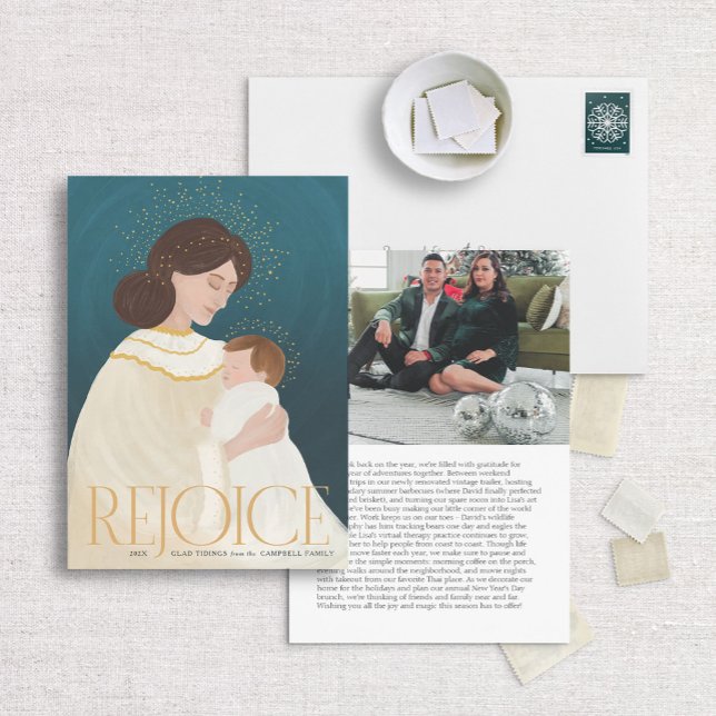 Madonna und Kind Religiöse Weihnachtskarte Feiertagskarte (Von Creator hochgeladen)