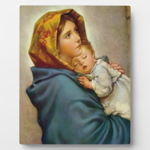 Madonna und Kind Roberto Ferruzzi Fotoplatte