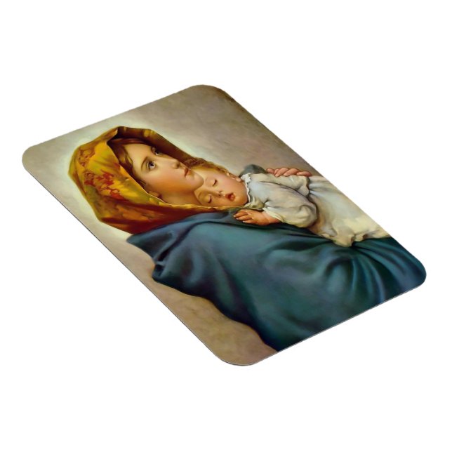 Madonna und Kind Roberto Ferruzzi Madonnina Mary Magnet (Rechte Seite)