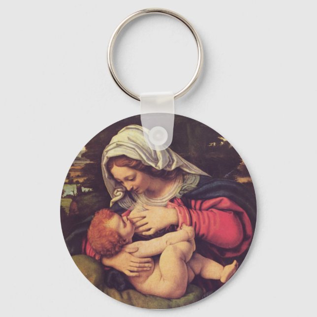 Madonna und Kind Schlüsselanhänger (Vorderseite)