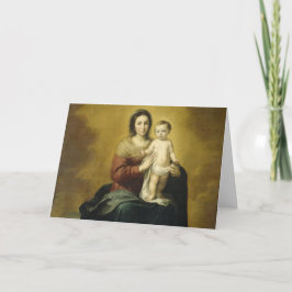 Madonna und Kind, schöne Kunst Weihnachtsgrüße Aut Feiertagskarte