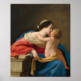 Madonna und Kind - Simon Vouet Kunstvoll wandern i Poster