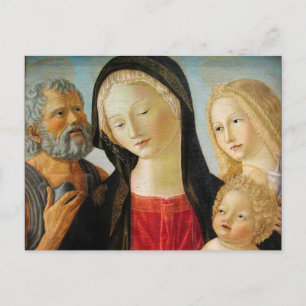 Madonna und Kind, St. Jerome und Mary Magdalene Postkarte