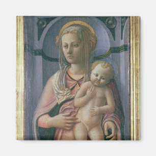 Madonna und Kind (Tempera auf Platte) Magnet