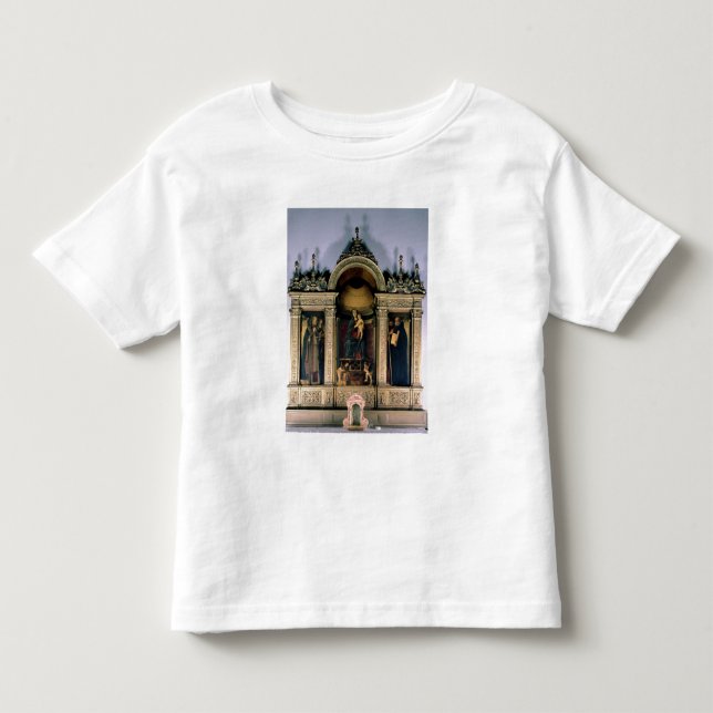 Madonna und Kind und Heilige (Triptychon Kleinkind T-shirt (Vorderseite)