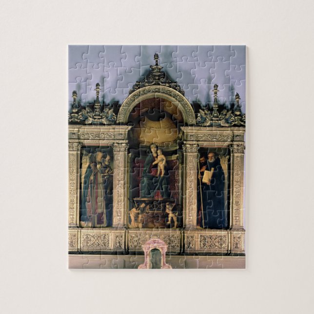Madonna und Kind und Heilige (Triptychon Puzzle (Vertikal)