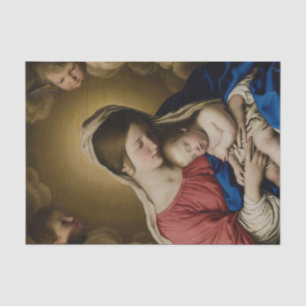 Madonna und Kind von Giovanni Battisti da Salvi Seidenpapier