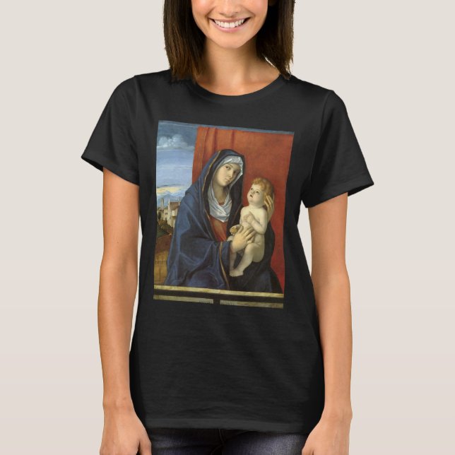 Madonna und Kind von Giovanni Bellini T-Shirt (Vorderseite)
