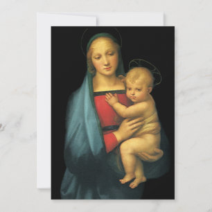 Madonna und Kind von Raphael, Babydusche Einladung