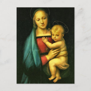 Madonna und Kind von Raphael Postkarte