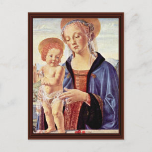 Madonna und Kind von Sarto Andrea Del Postkarte
