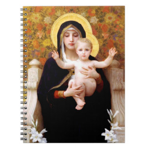 Madonna und Kind Weihnachten Notizblock