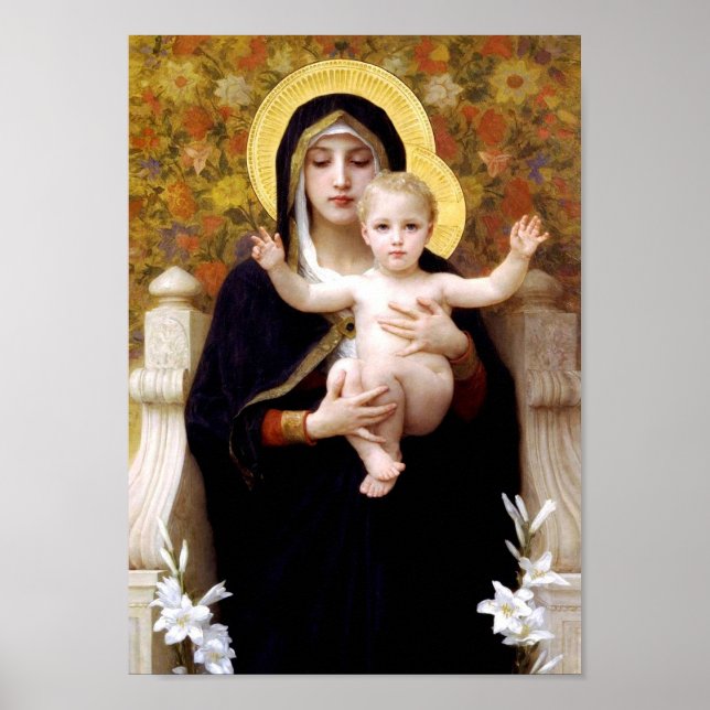 Madonna und Kind Weihnachten Poster (Vorne)