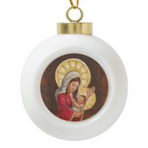 Madonna-und-Kind-Weihnachtsbaumanhänger