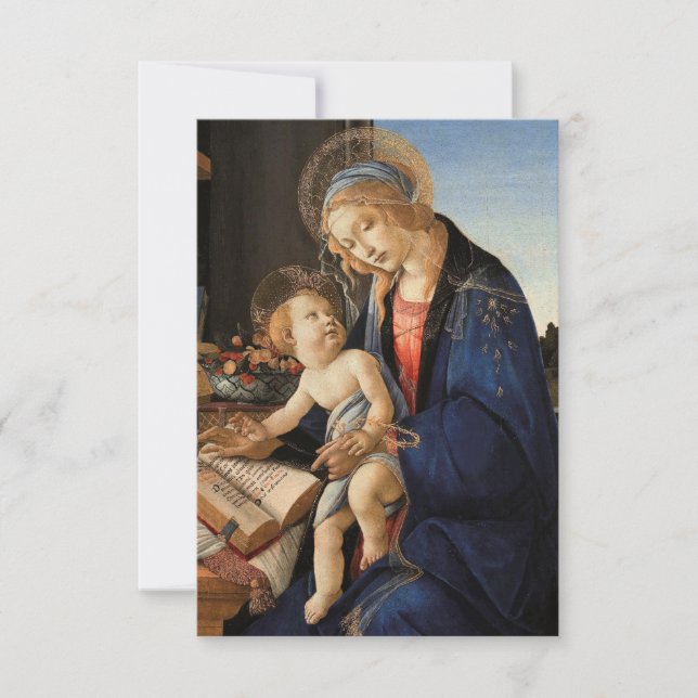 Madonna und Kind Weihnachtskarte (Vorderseite)