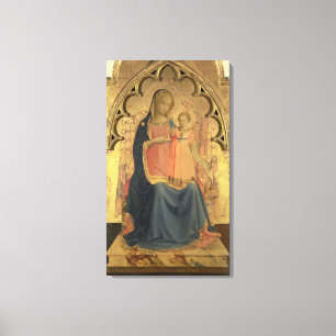 Madonna und Kind, zentrale Tafel eines Triptychons Leinwanddruck