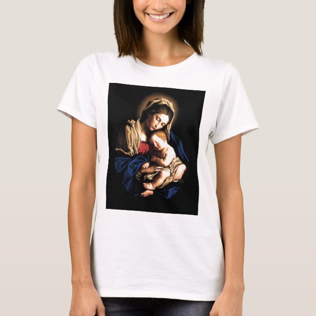 Madonna und Kindergewohnheits-Shirt T-Shirt (Vorderseite)