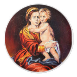 Madonna und Kinderknochen Keramikknauf