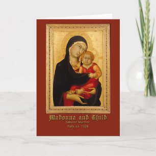 Madonna und KinderSimone Martini-Gruß Karte