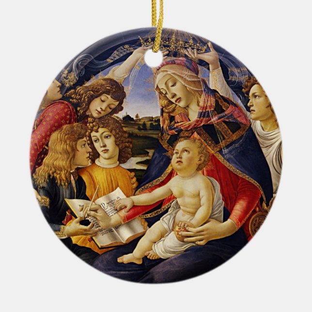 Madonna von Botticelli Keramik Ornament (Vorne)
