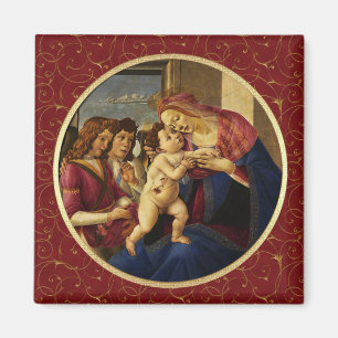 Madonna von Botticelli. Weihnachtsgeschenk Magnet